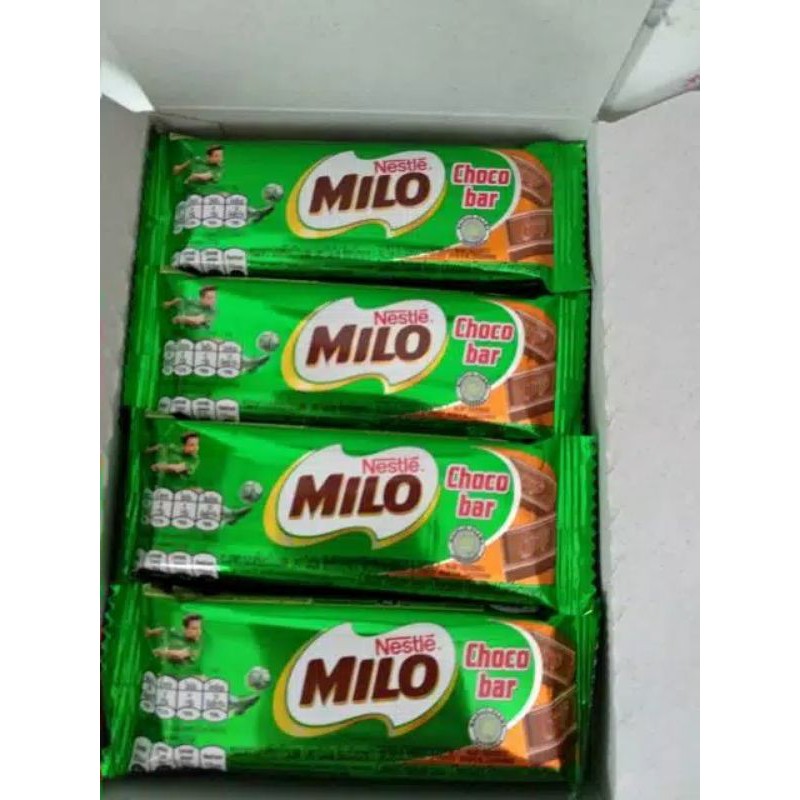 milo choco bar 15gr coklat milo bar (1box) milo coklat