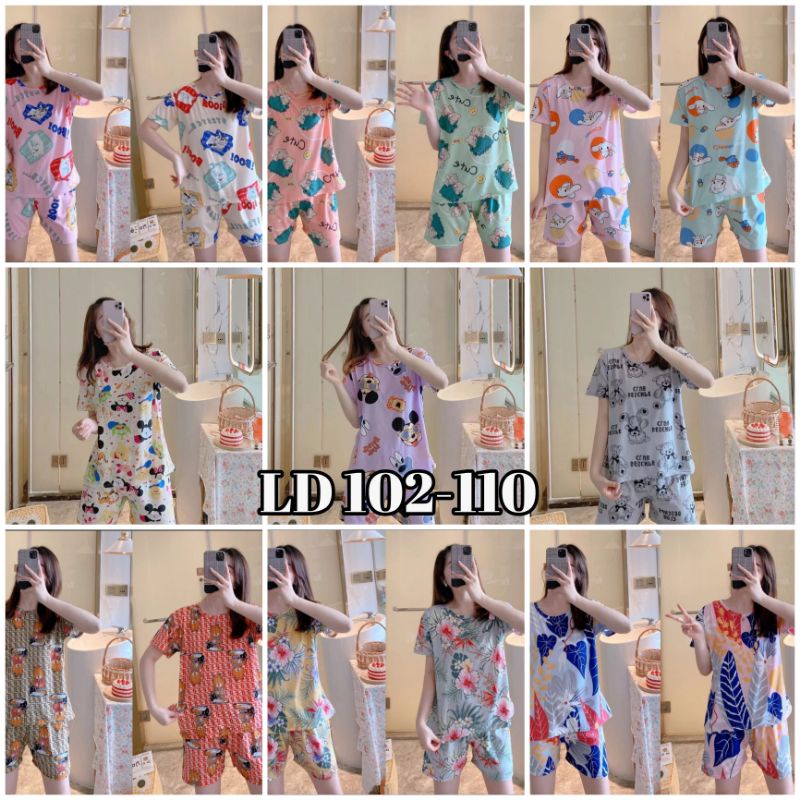 Baju tidur import/fashion wanita/set piyama wanita murah CO3-D