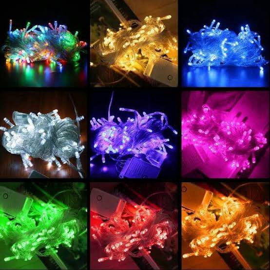 Lampu Hias Tumblr 10 meter Rainbow Warna Warni / Merah Putih 17 Agustus / Dengan Sambungan