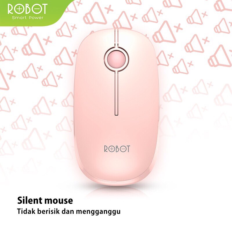 ROBOT Mouse M260 2.4G Wireless Optical USB Mouse - Garansi Resmi 1 Tahun