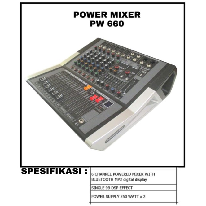 Power Mixer Wisdom PW 660 Original