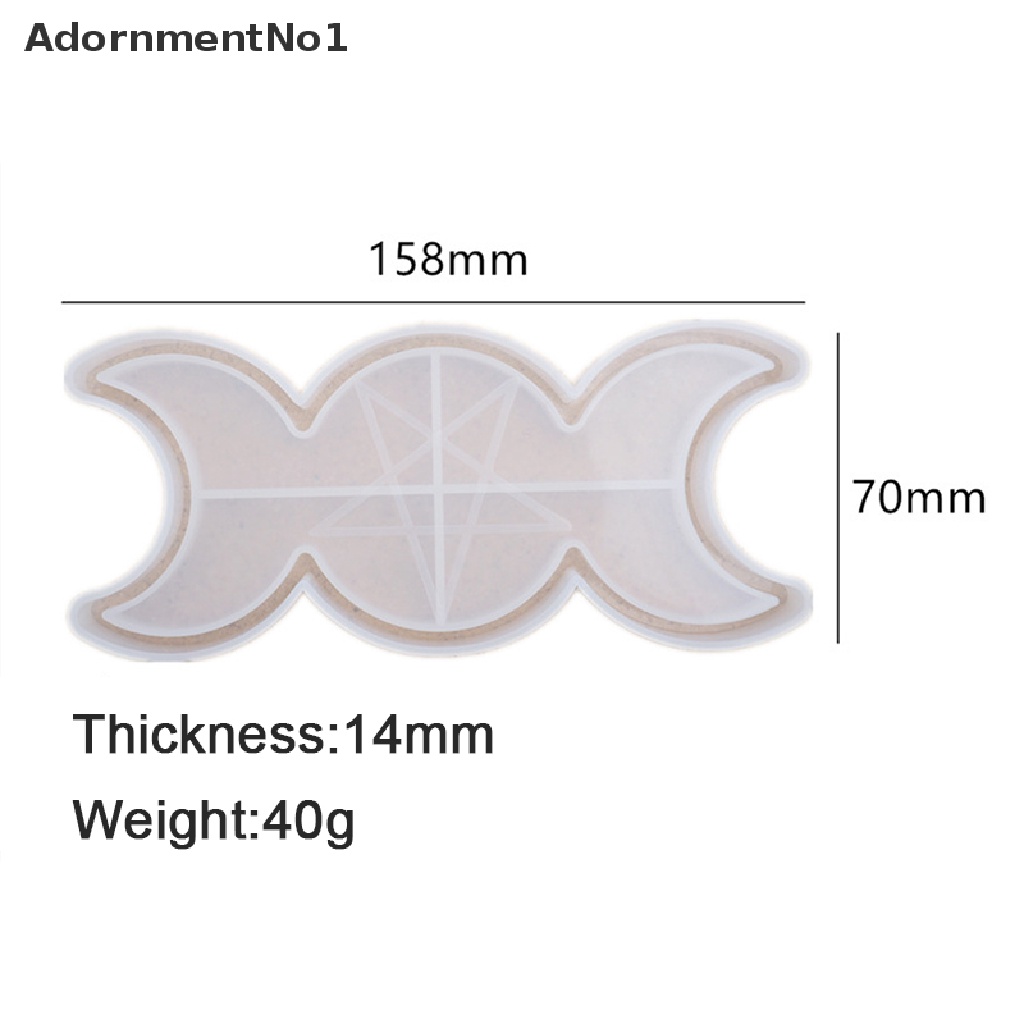(AdornmentNo1) Cetakan Resin Bentuk Matahari / Bulan Bahan Silikon Untuk Kerajinan Tangan DIY