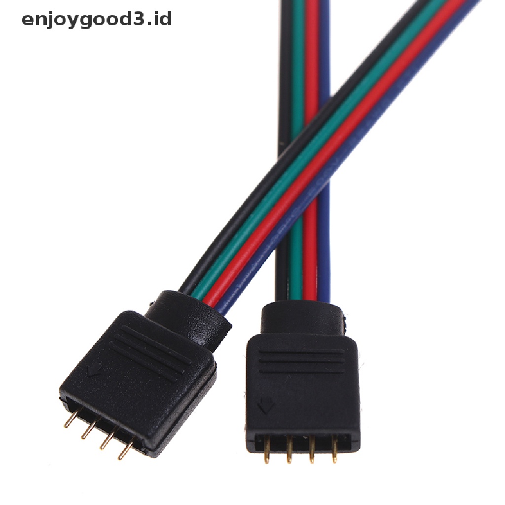 Kabel Konektor Male Rgb 4pin 10cm 15cm Untuk Led Strip 3528 / 5050 Rgb