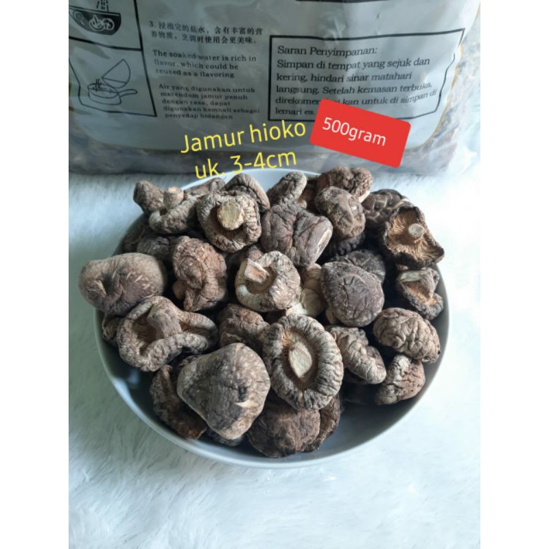 

Jamur Hioko ukuran 3 - 4 cm (500gram)