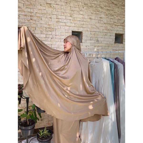 Mukena Sutra Armani Silk 2in1 | Mukena Travel | Mukena Armani Silk 2in1 | Mukena Premium | Mukena Mo