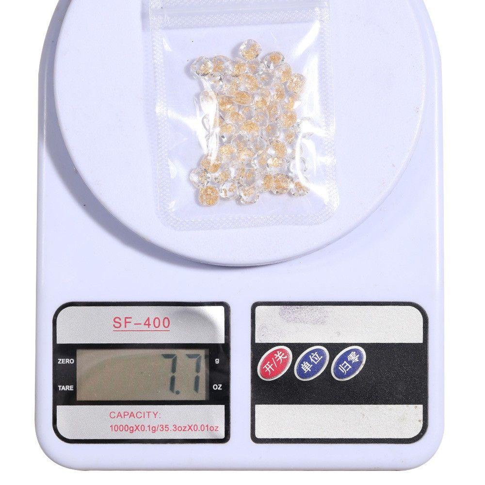 Mxbeauty Dekorasi Nail Art Transparan Titik Bawah DIY Bahan Nail Beauty Stereo Foil Emas Nail Salon Hiasan Kuku