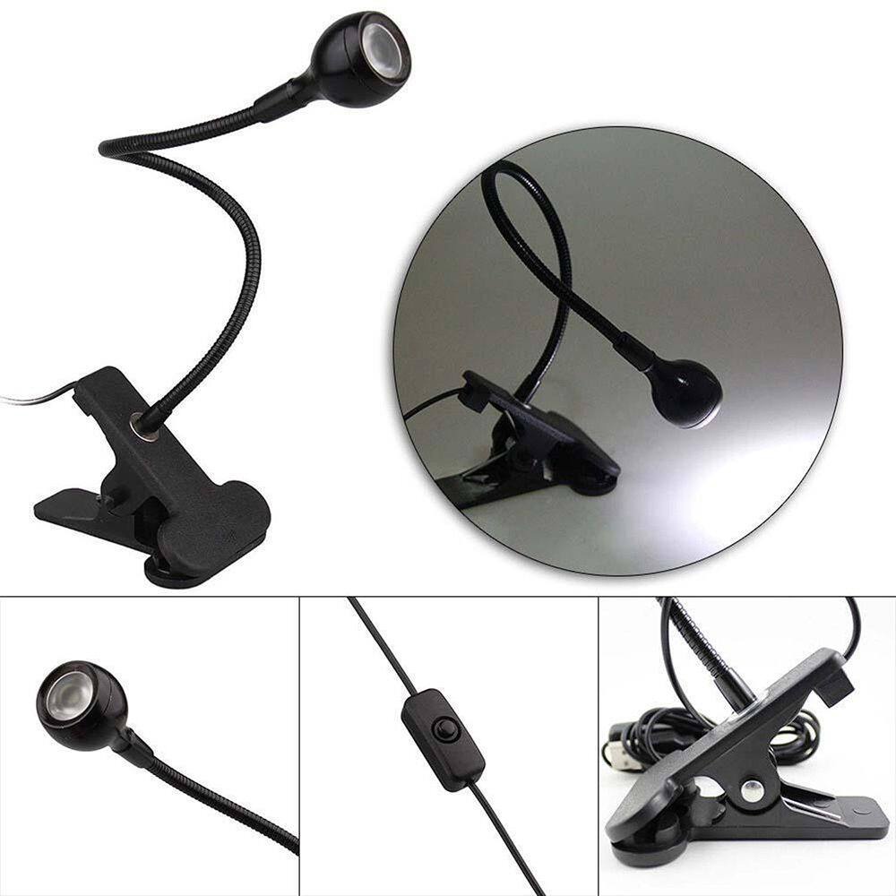 【COD Tangding】Lampu Baca LED Universal Dengan Klem Penjepit Dan Port USB