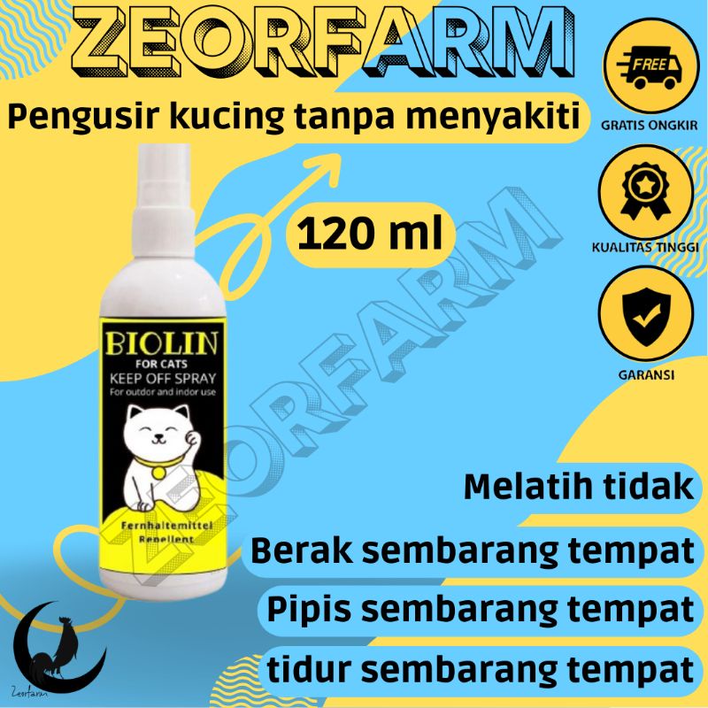 pengusir kucing melatih agar tidak berak pipis sembarangan biolin