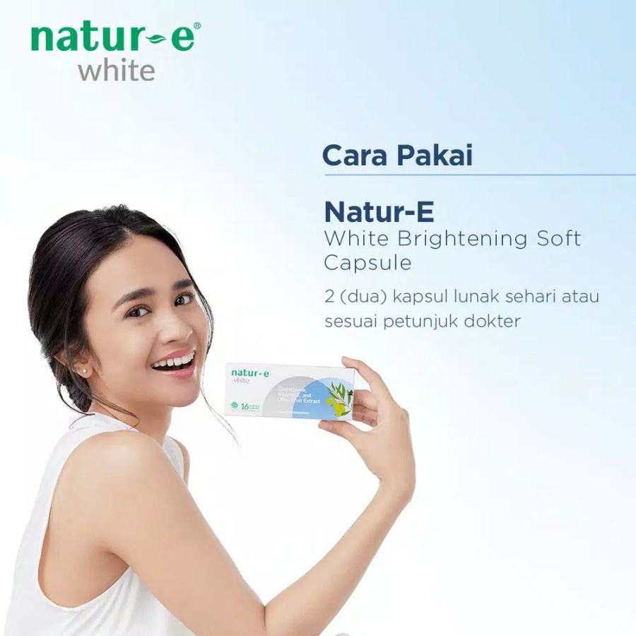 ✨STAR✨{ ISI 32'S } Natur-E White Glutathione Soft Capsule 32's { KAPSUL PUTIH BIRU }