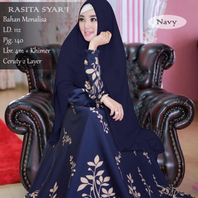 Gamis syari monalisa camelia