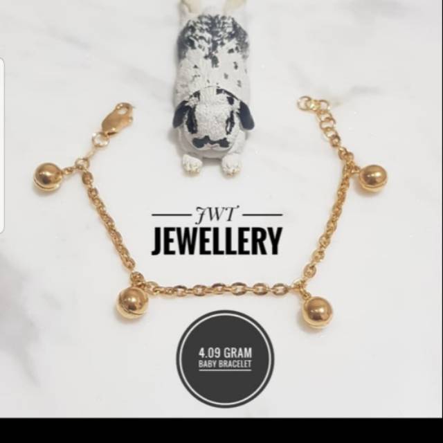 GELANG BAYI - EMAS ASLI - BABY BRACELET - 70% GOLD