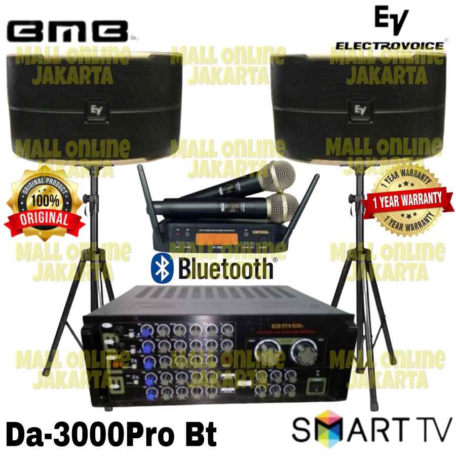 Paket Karaoke Bmb Da3000Pro Speaker electrovoice fashion 10 original