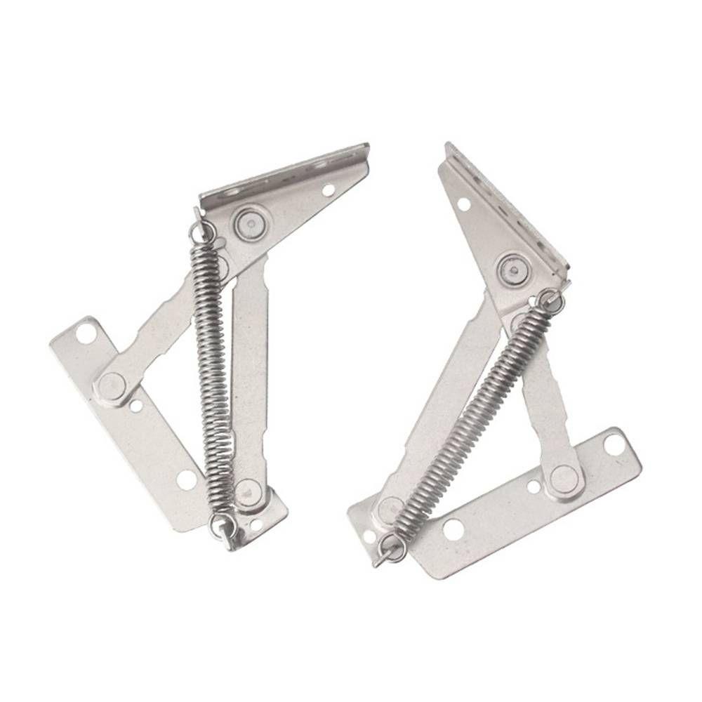 Top 2Pcs Engsel Tersembunyi Furniture Lemari 80derajat Lift Up Stay Cabinet Door Support