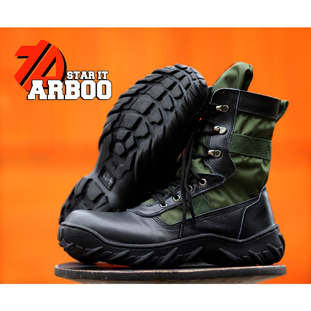 SEPATU PDL SAFETY PREDATOR TNI POLISI POLPP POLHUT TERBARU KULIT SAPI ASLI