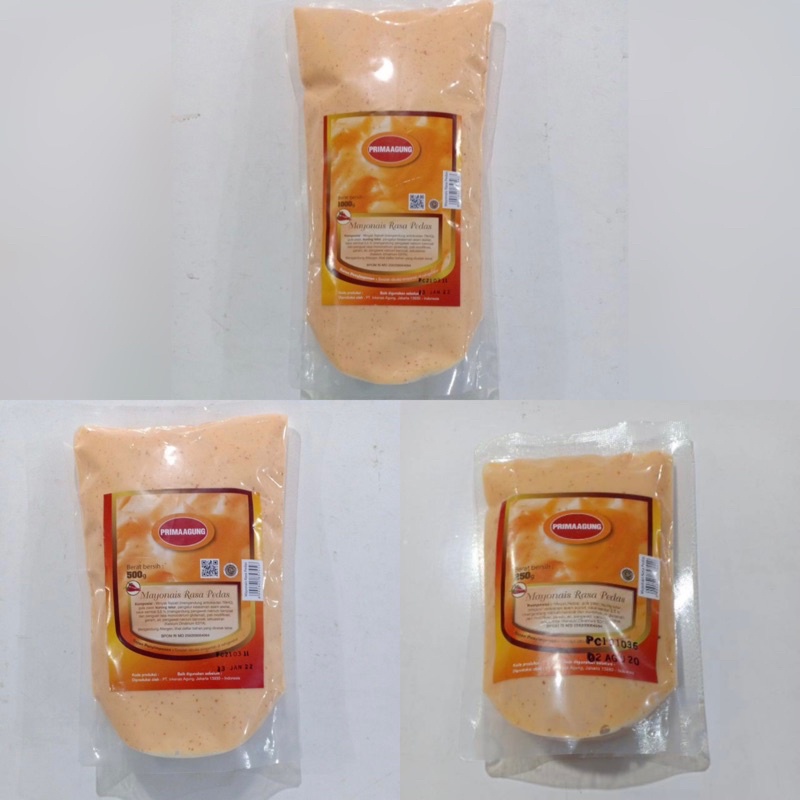 

PRIMA AGUNG Mayonaise Pedas 250gr 500gr dan 1kg