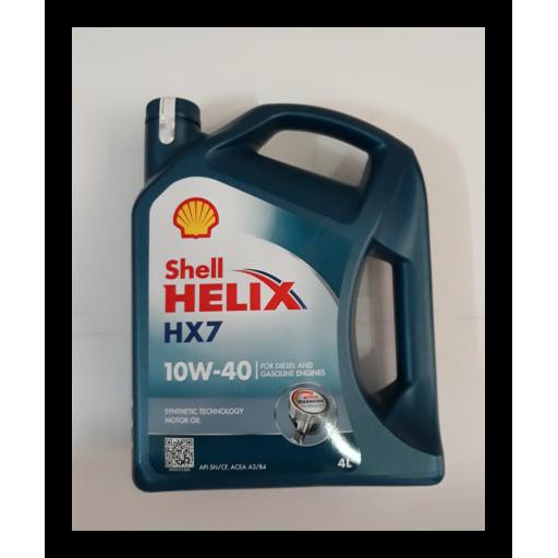Oli mesin Shell Helix HX7 10W-40 API SN 4 Liter BIG SALE
