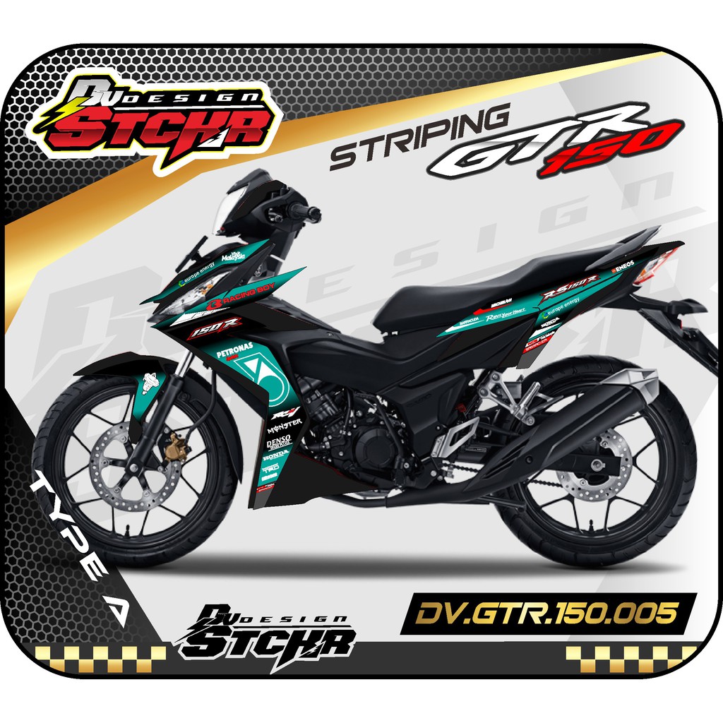 Sticker motor GTR-Sticker Supra GTR Petronas-Striping Variasi GTR RS150R