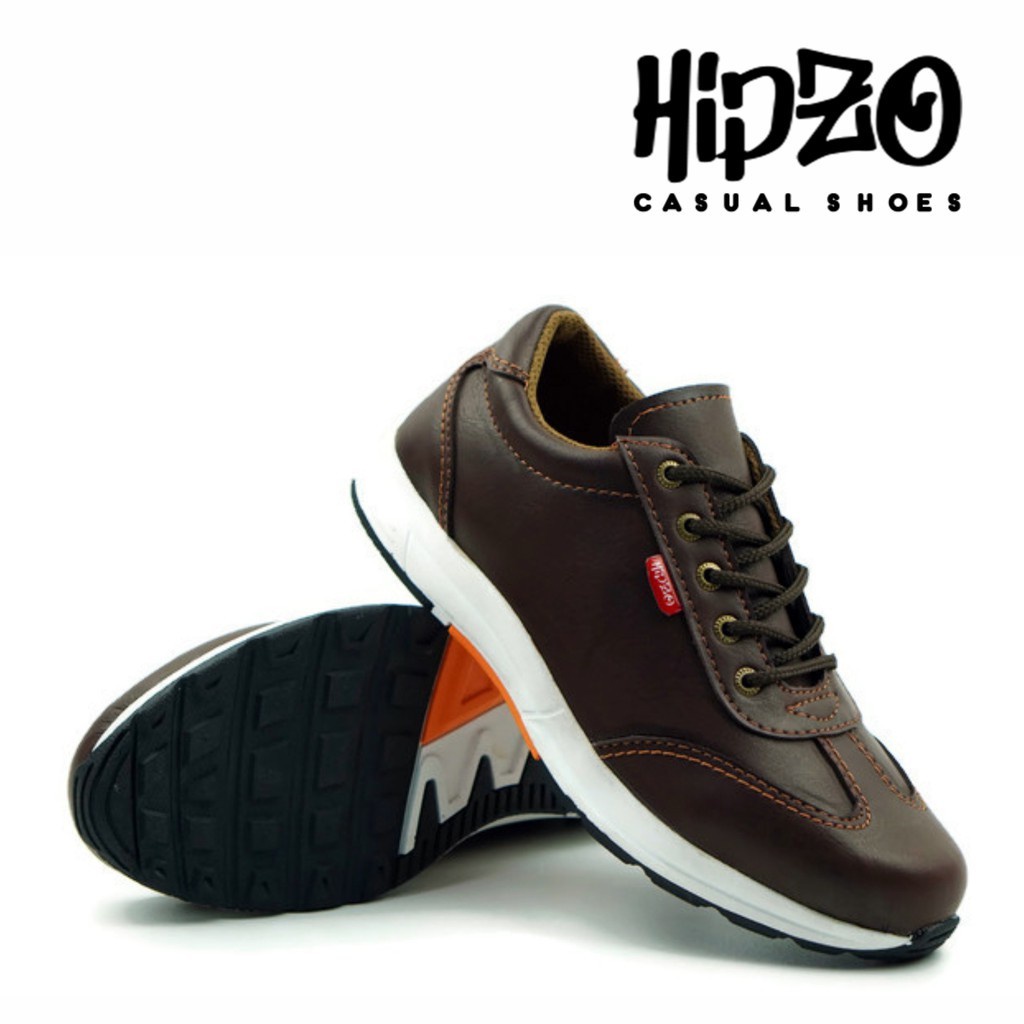 SEPATU PRIA CASUAL PRIA KERJA SEKOLAH KANTOR ORIGINAL 100% HIPZO M-037