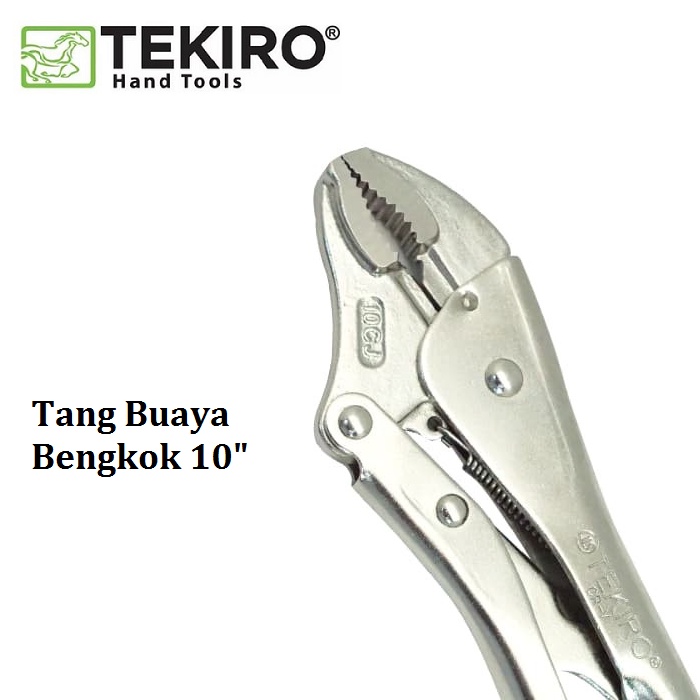 Tekiro Tang Buaya Bengkok 10 Inch / Tang Buaya 10 &quot; Lurus  / Tang Jepit Lurus - Bengkok