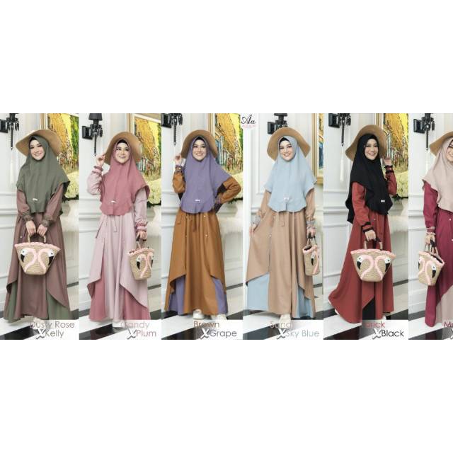 JANNA DRESS BY A.D.E.N_hijab/gamis malang/julietolshop/agen gamis murah malang