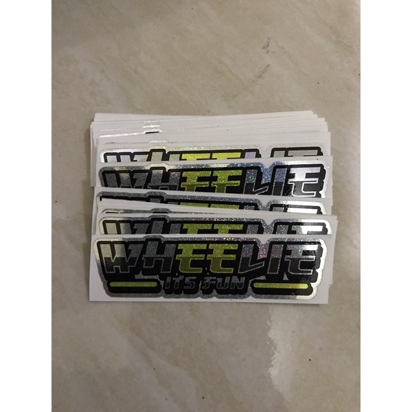

Stiker Hologram WHEELIE ITS FUN Vol 2