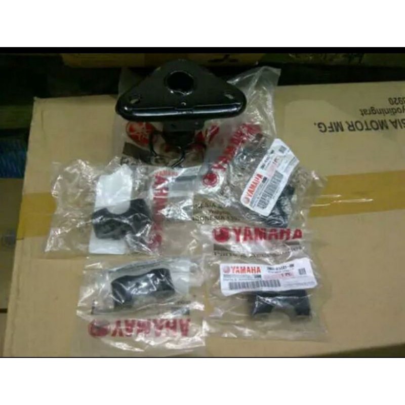 breaket breket dudukan stang stir xride x ride set komplit original Yamaha