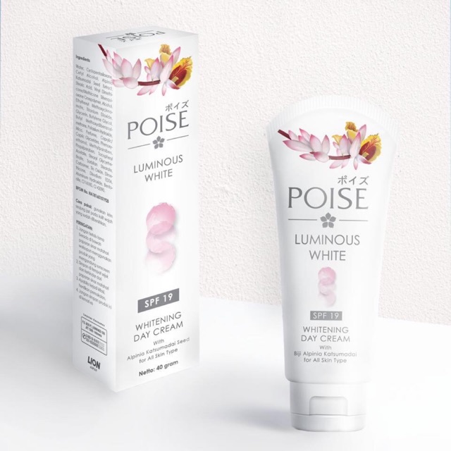 Poise Luminous White SPF 19 Whitening Day Cream 20gr / 40gr