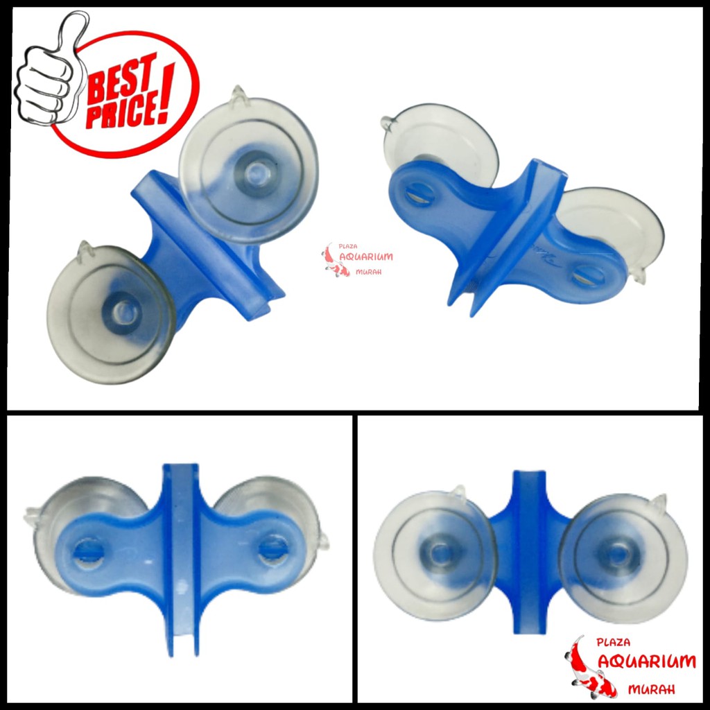 Dop Sekat Kaca Aquarium - Klip Penjepit Kaca Aquarium
