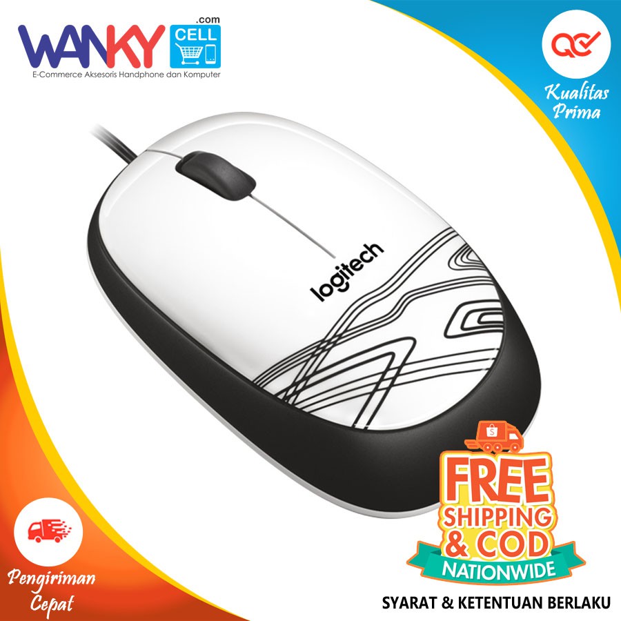 Mouse Logitech M105  Original Optical Usb Cable Hitam