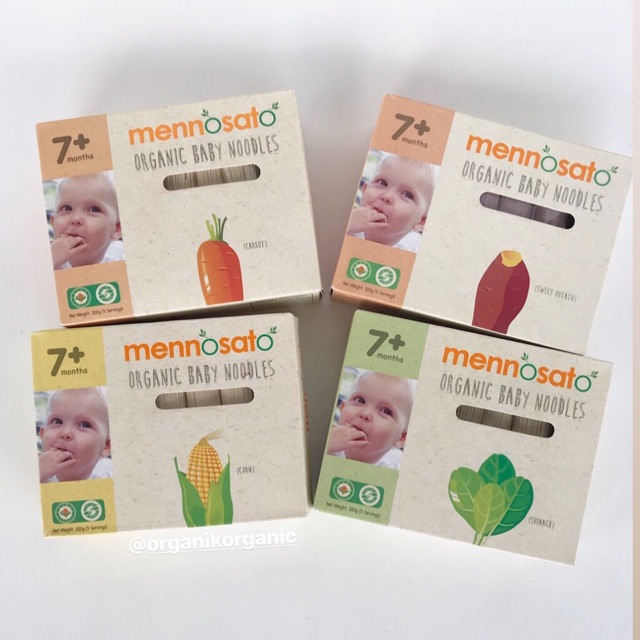 

Mennosato Organic Baby Noodles Corn 200 gram