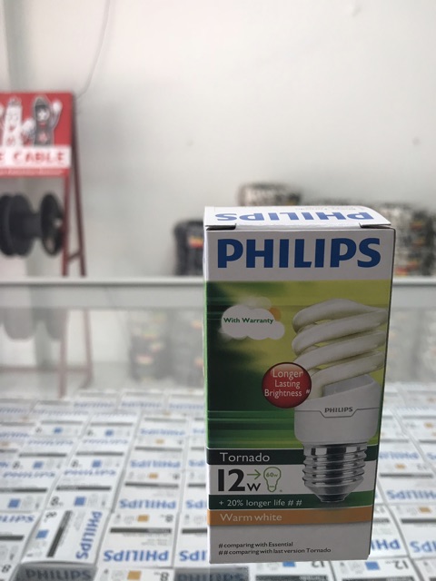 PHILIPS LAMPU TORNADO 12 WATT / 15 WATT