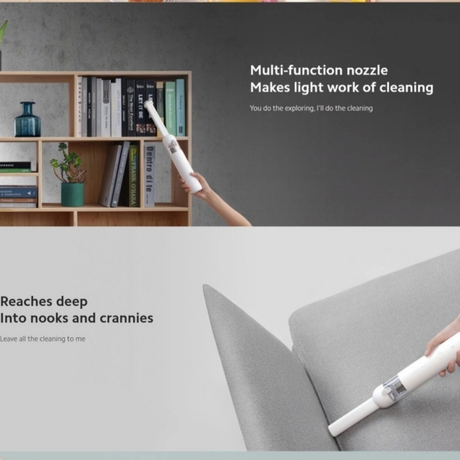 Xiaomi Car Vacuum Cleaner Mini Home Vacum Vakum Kecil Rumah Kursi Mobil Laptop Keyboard 120W 13000PA