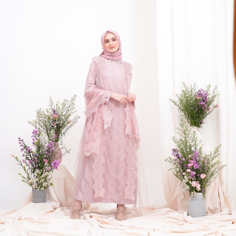 Dealova Indonesia - Pritie Dress In Rosegold