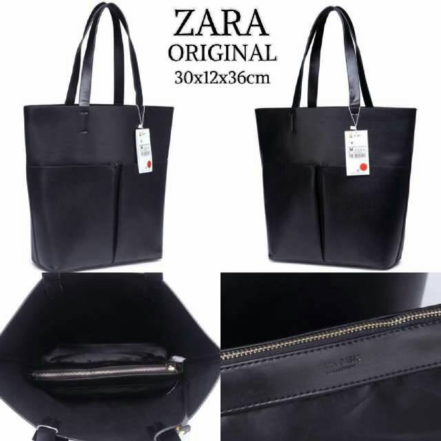 TAS ZARA TOTE POCKET BAG IN BAG ORIGINAL