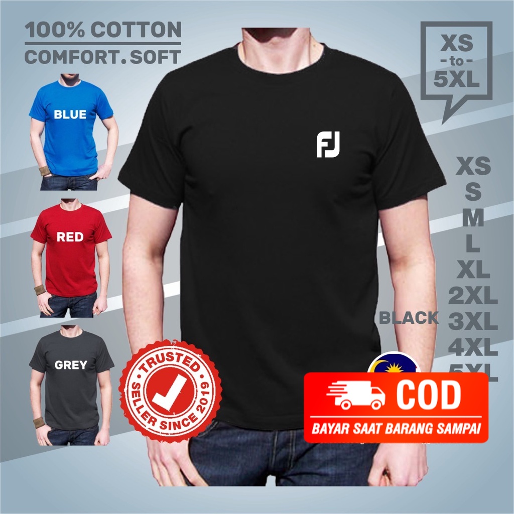 ⭐️⭐️⭐️⭐️⭐️BAJU Tshirt FJ Golf Baju Footjoy Unisex Sport T-Shirt Golfer Casual PKP MCO Covid Offer Ne
