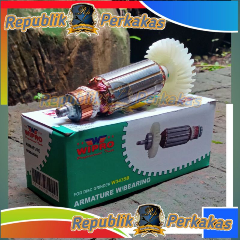 Wipro Armature / Angker W3435B Untuk Mesin Gerinda Wipro W3435B (Bukan W3435)