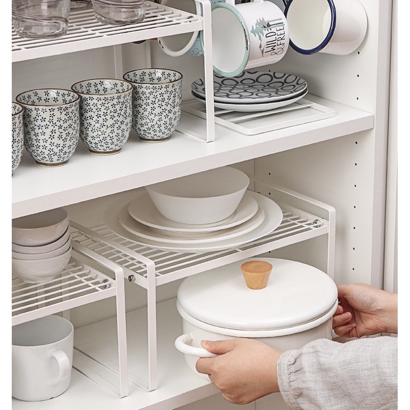 COZYHOUSE HESLA SINGLE Kitchen Shelf Organizer Rack | Rak susun lemari kabinet | Rak tingkat besi