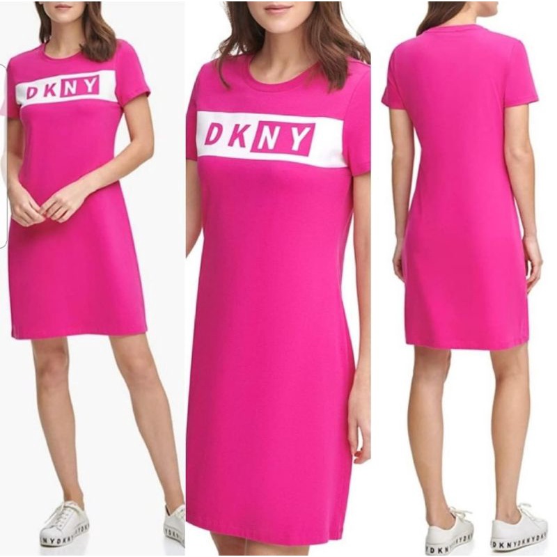 Branded Original DKNY Dress Baju Terusan Pink (Sisa Export)