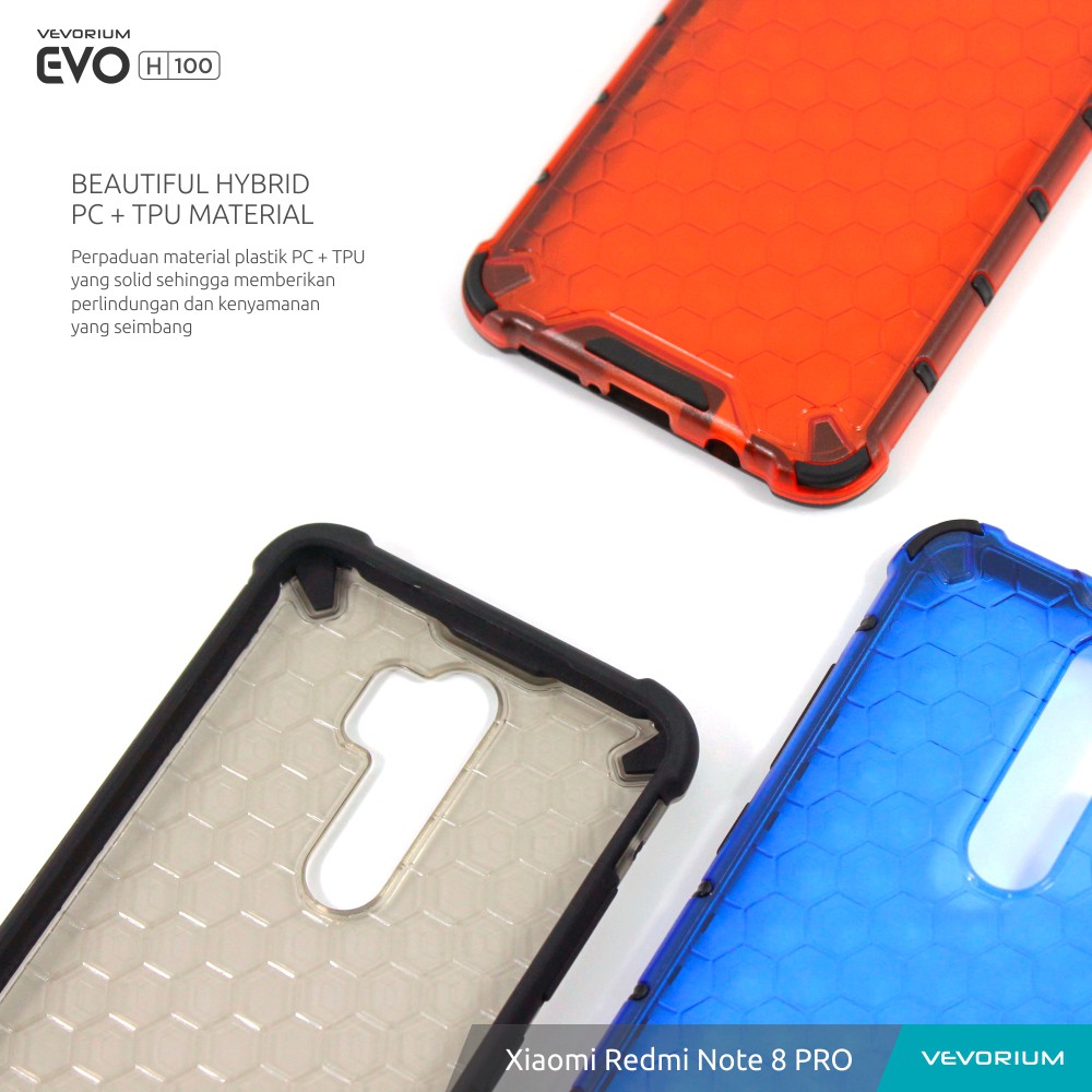 VEVORIUM EVO H100 Xiaomi Redmi Note 8 PRO Hybrid Hard Case Hardcase