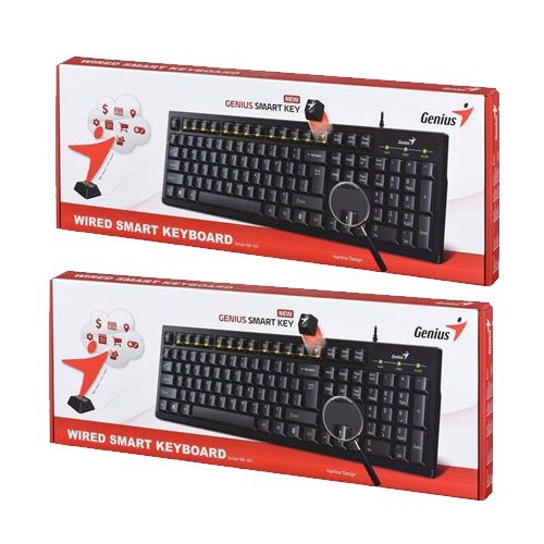 KB1 | KEYBOARD USB GENIUS KB-100 / KB-101 ORIGINAL RESMI (BLACK)