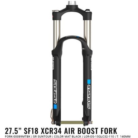 Fork SRSuntour 27.5 XCR 34 T140 AIR BOOST SF18 27.5