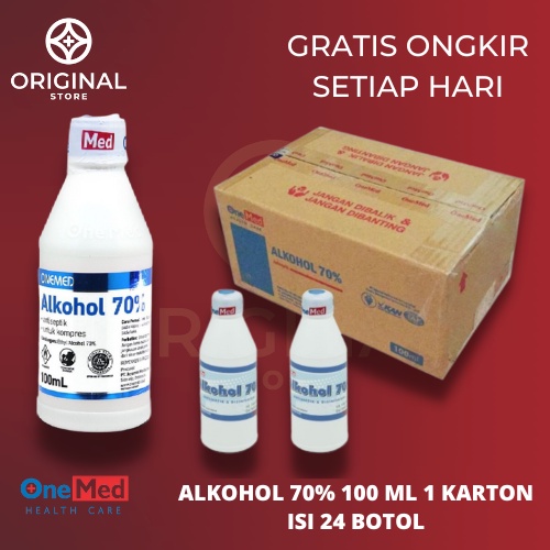 ALKOHOL 70% 100ML ANTISEPTIK ONEMED PERBOX