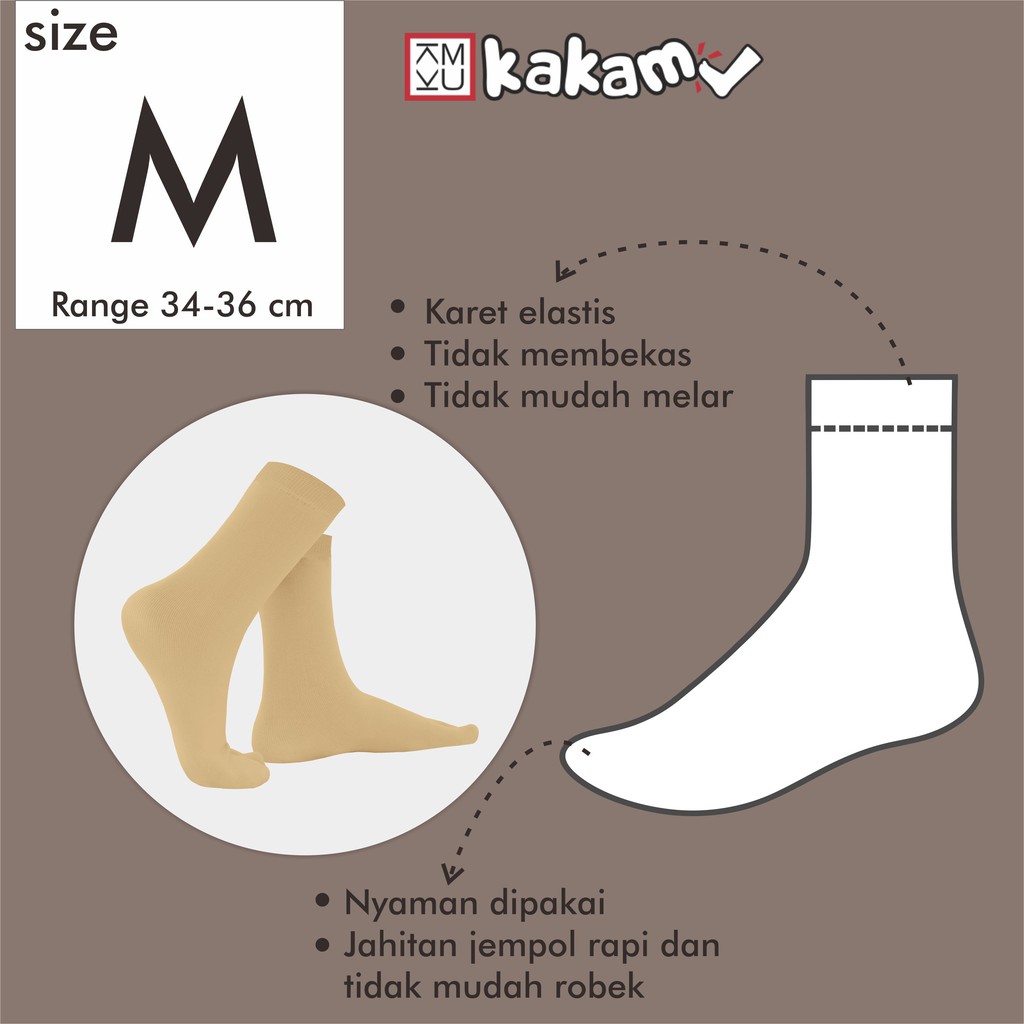 Kakamu Kaos Kaki Jempol Polos Muslimah Limited 1-18