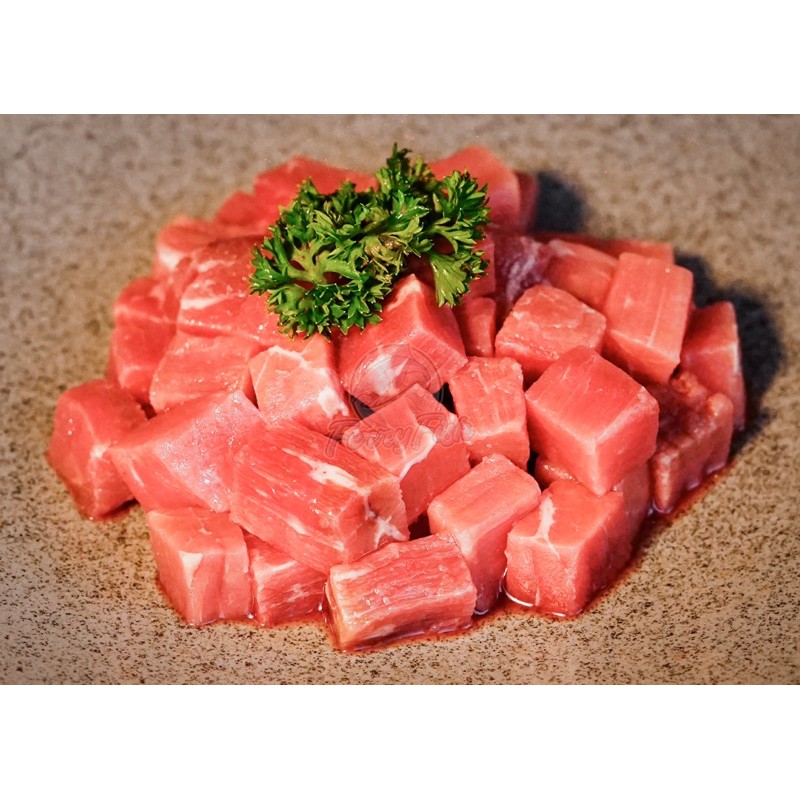 

Daging Sapi Australia Murni Kotak Diameter 1,5cm x 1,5cm 500 gram