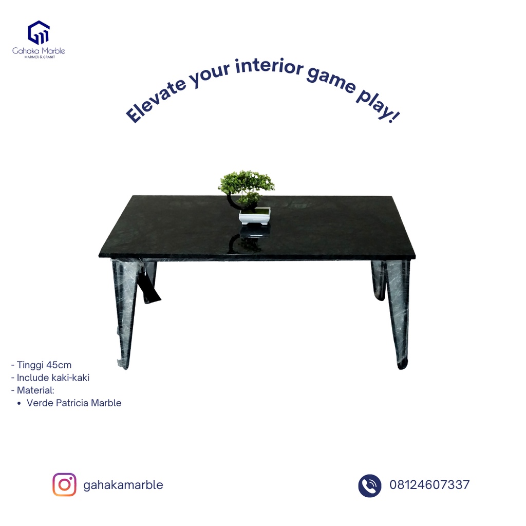 Coffee Table | Square Table Marble | Meja Marmer | Verde Patricia