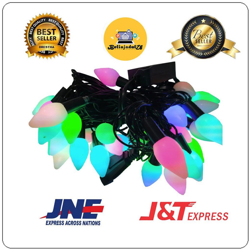 Beliajadulu88 lampu hias natal led model berlian jagung pinus cabai berlian