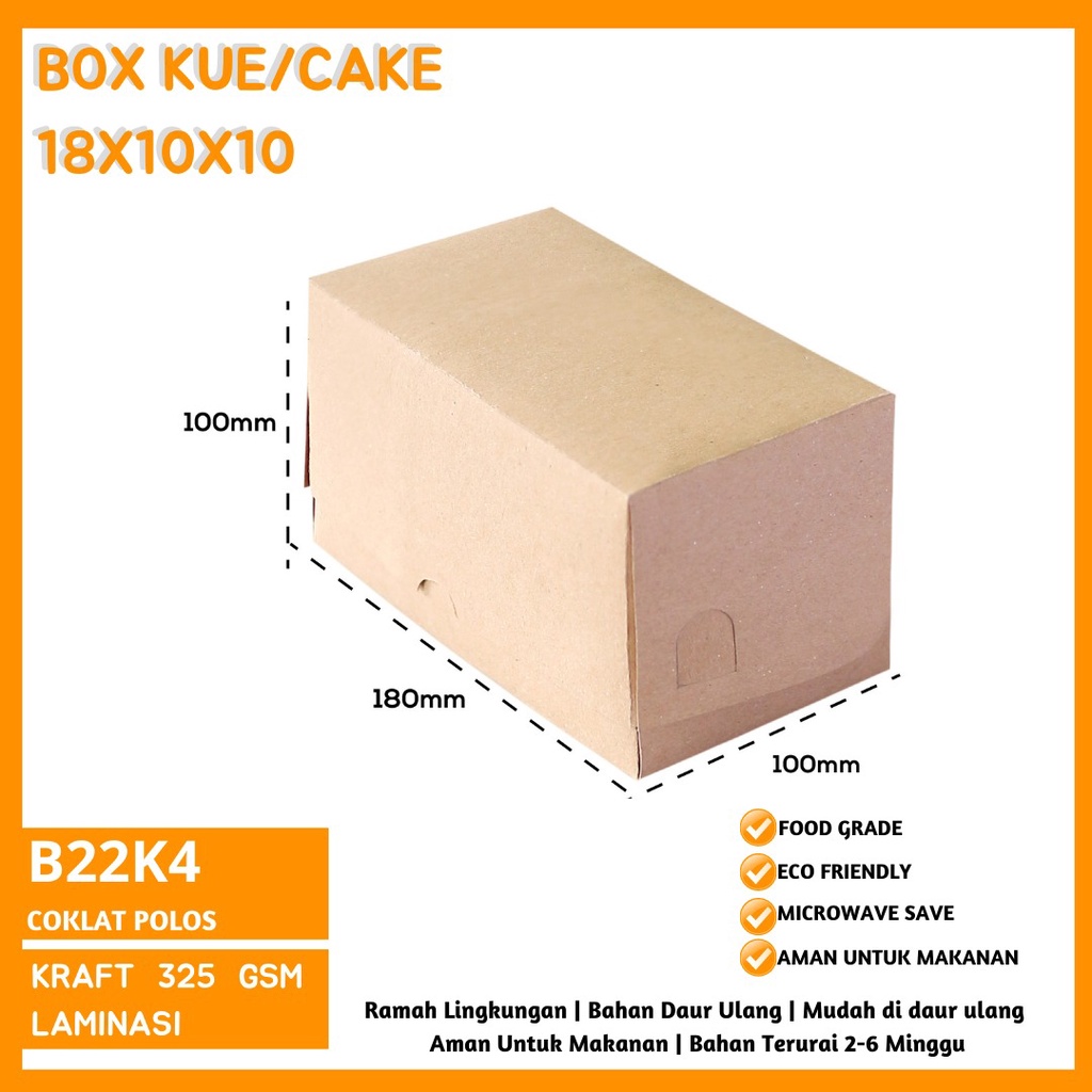 Dus Kue Dus Roti Box Bread Dus 18X10X10 (B22K4-Laminasi)