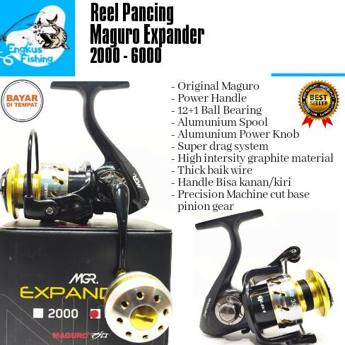 Reel Pancing Maguro Xpander 2000-6000 (12+1Bearing) Power Handle