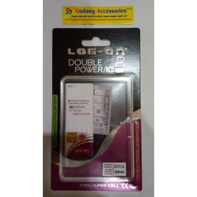 Baterai LOG-ON LOG ON Evercoss R45 A7S A75 A75A A74A A54 A74D ADVAN S5E Full View redmi Note 2