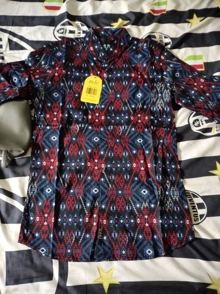 Kemeja Batik Pria Lengan Panjang Exclusive Kemeja Batik Cowok Kerja Kantoran Batik Stretch 1010